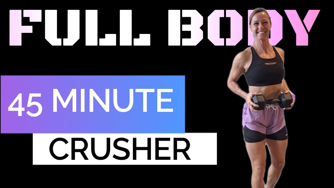 MAXIMIZING FAT BURN | 45 Minute FULL BODY Strength + Sweat | At Home