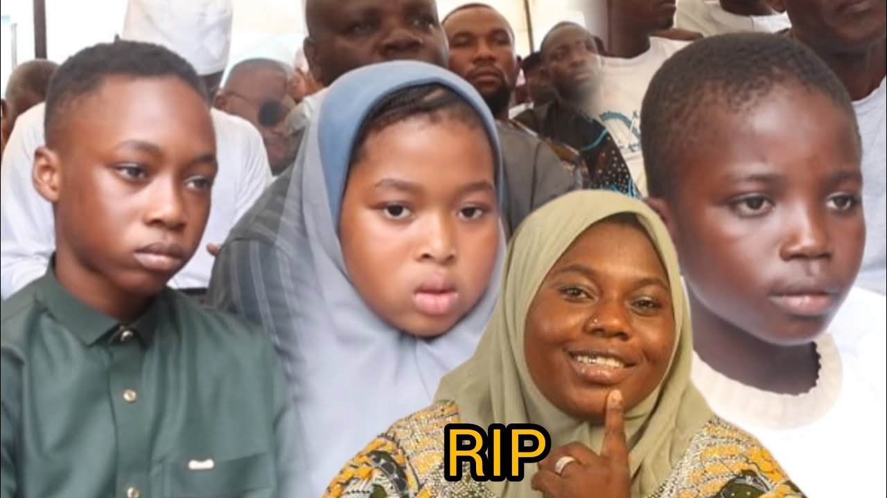 See Rukayat Gawat Three Children Pay Last Respect To Their Mother As Family Holds 3 Days Fridau