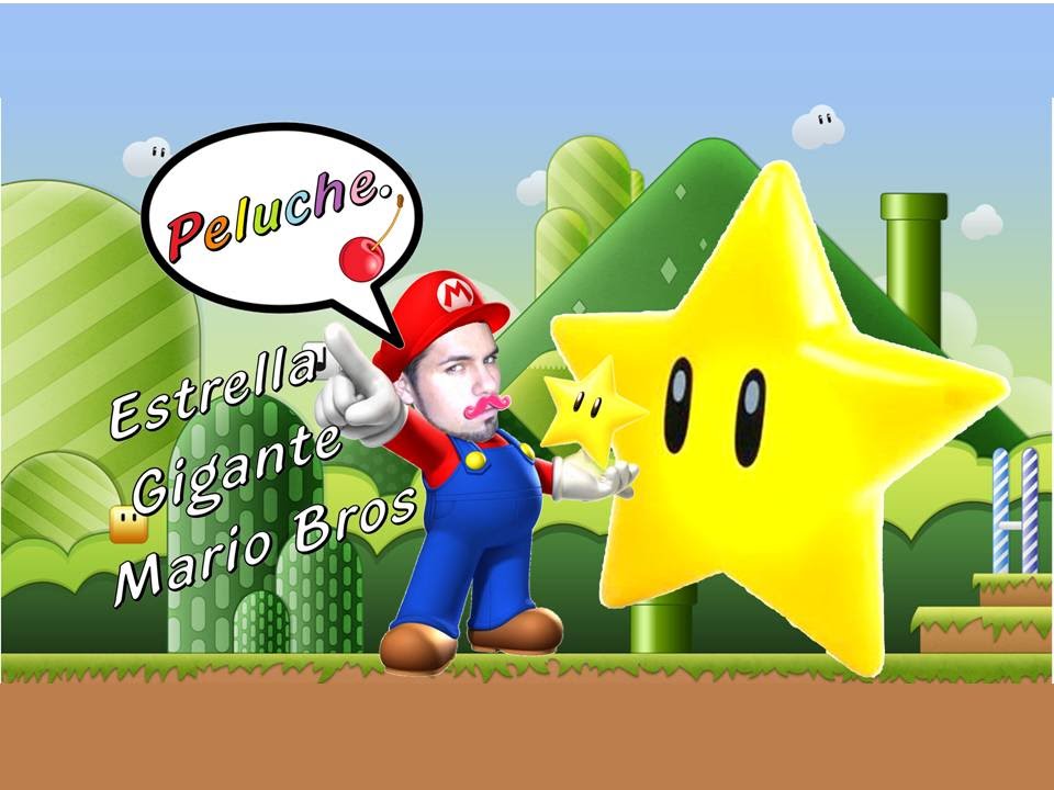 Estrella de Mario Bros GIGANTE (peluche) ... Er!ck Cherry...