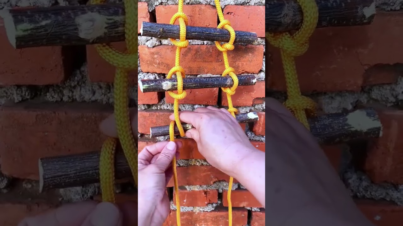 Survival Hack: Build a Rope & Stick Ladder in the Wild!