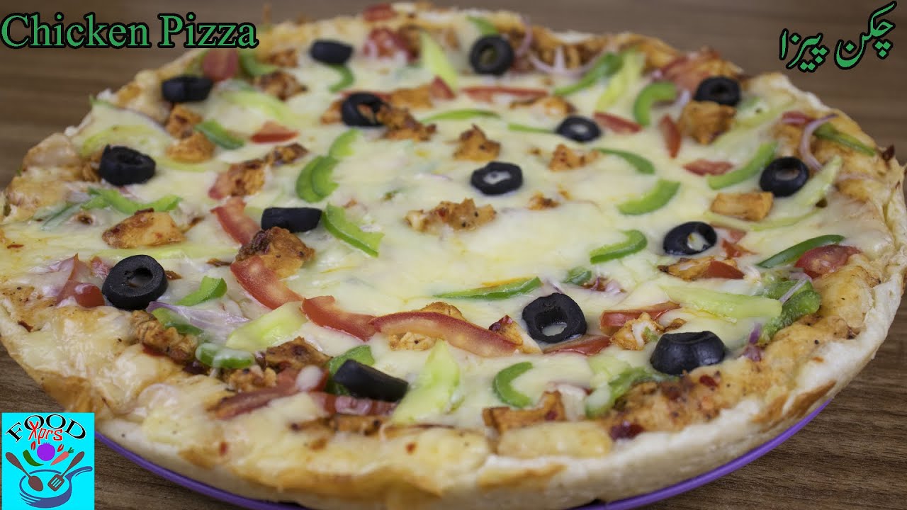 Chicken Pizza using only stove without oven by FOOD Xprs