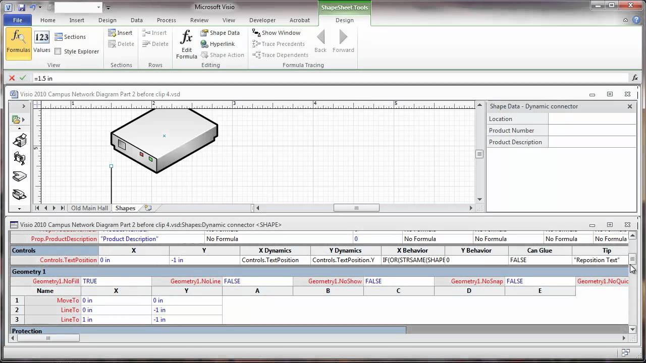 Visio 2010 Campus Network Physical Diagram Part 2 - Customize Network Shapes