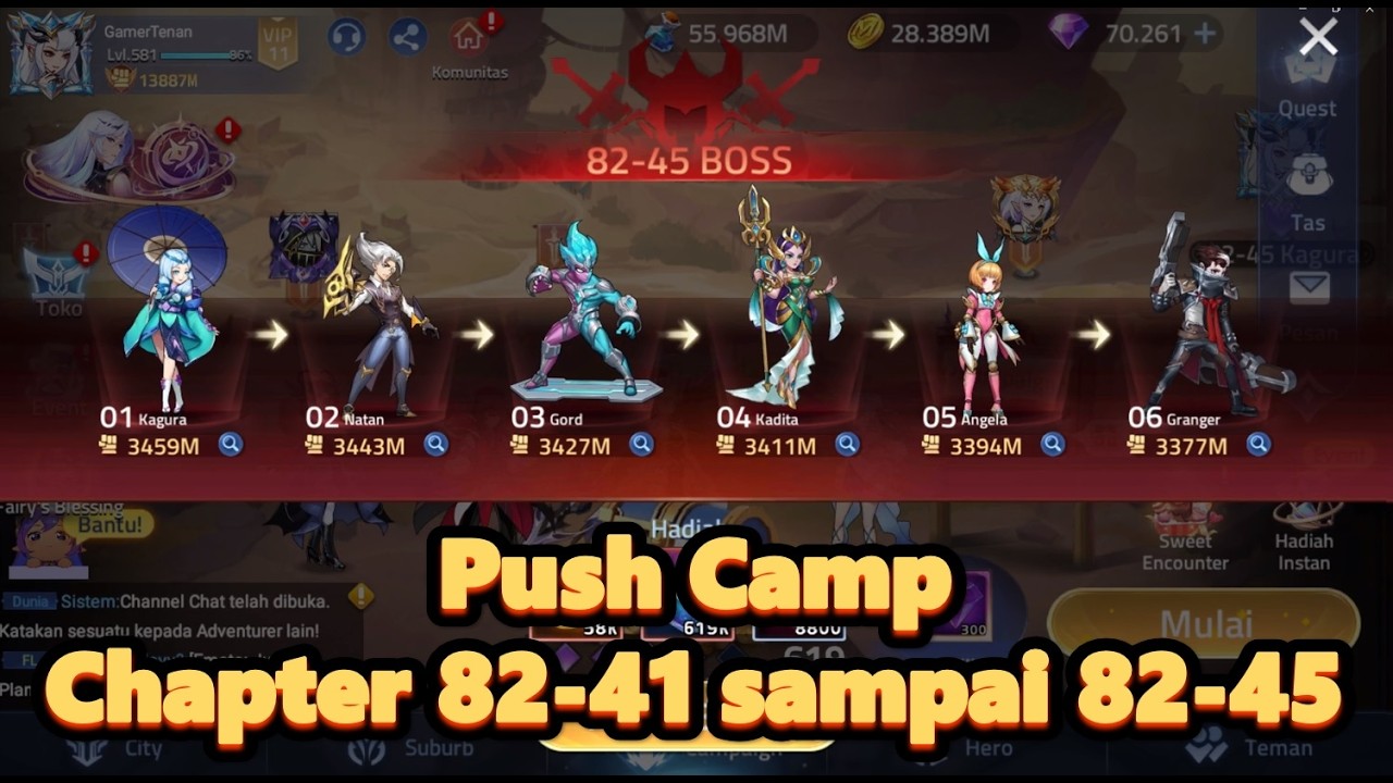 Push campaign chapter 82-41 sampai chapter 82-45 - Mobile legends adventure