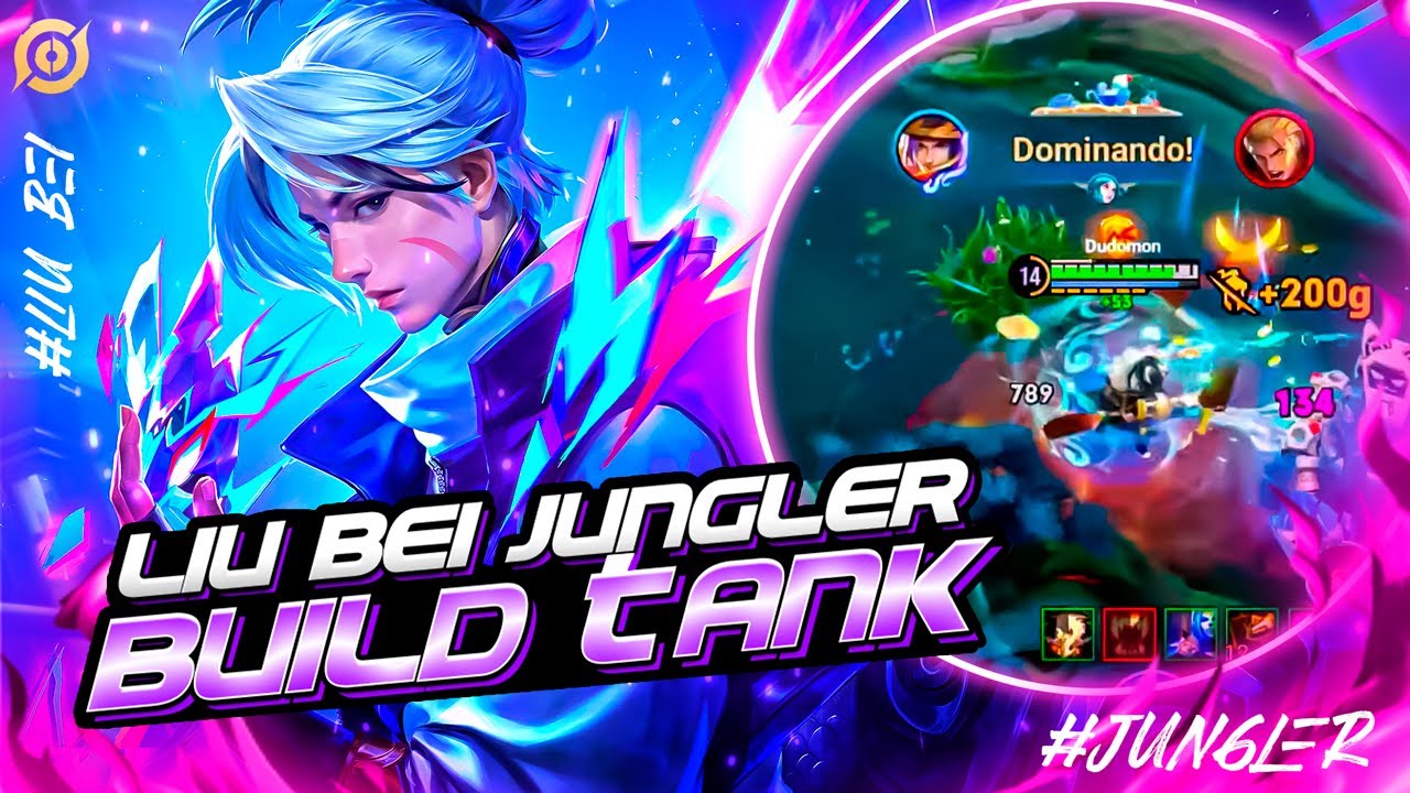 LIU BEI com BUILD TANK na JUNGLE │HONOR OF KINGS