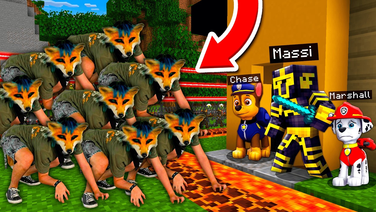 PAW PATROL me Ayuda a Defender MI CASA de APOCALIPSIS de THERIAN en MINECRAFT 😱