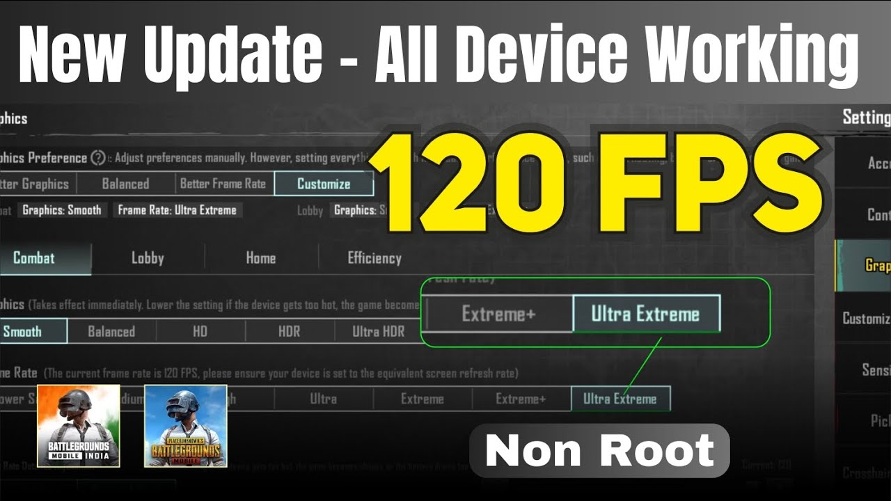 How to unlock 120 fps in pubg mobile | Unlock 120fps in pubg/bgmi in new update