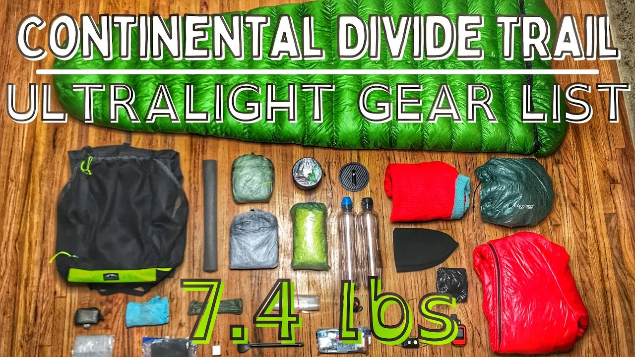 Ultralight GEAR LIST for my CDT Thru Hike | 7.48lbs Base Weight