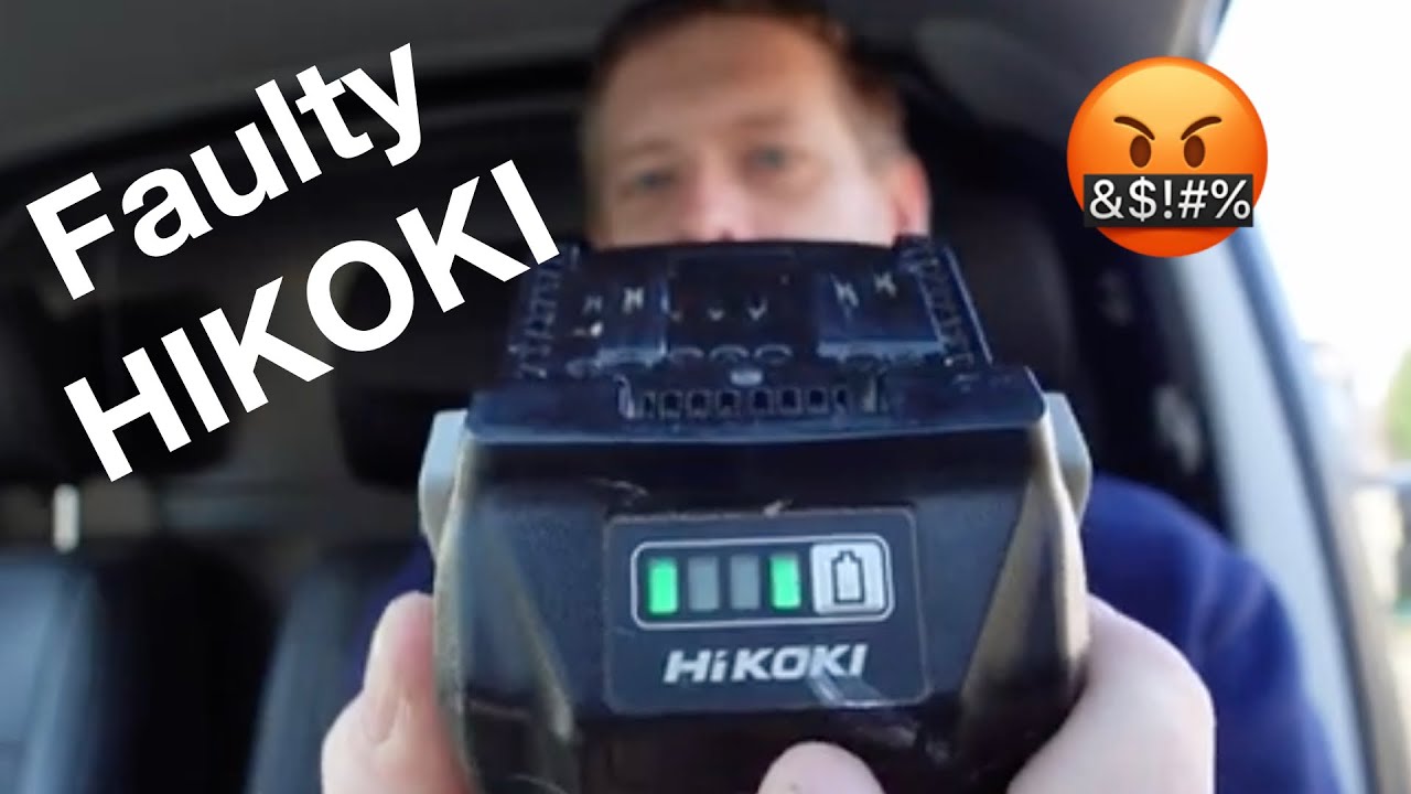 Неисправность аккумулятора Hikoki