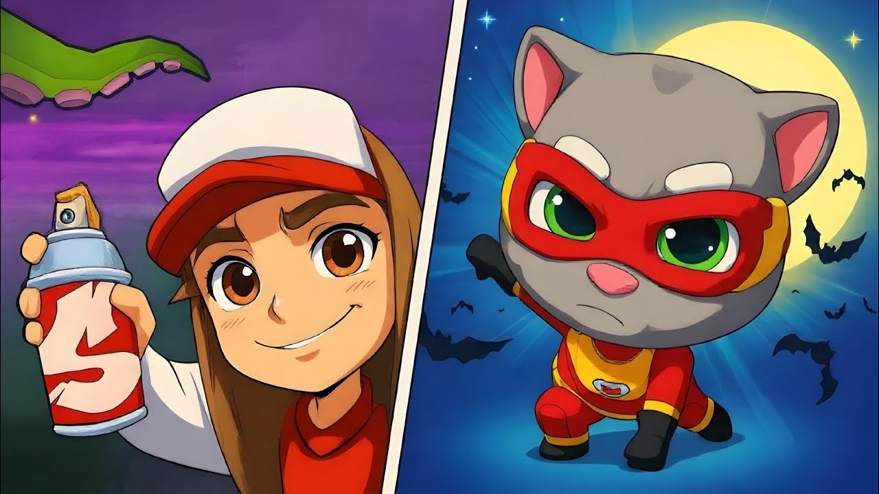 Subway Surfers Vs Tom Hero Gameplay - Sandwich Runner, Talking Tom, Juice Run, Tik Tok Runner