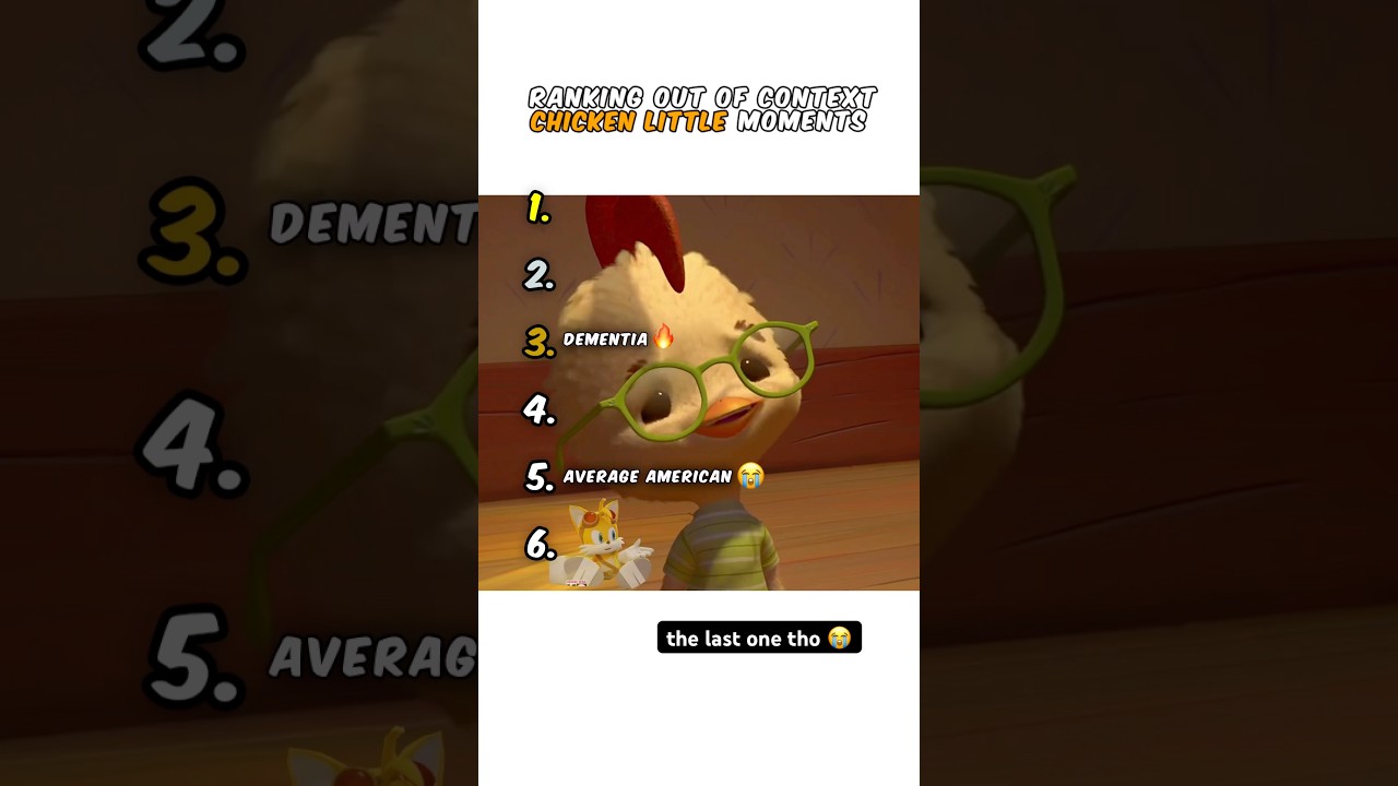 Ranking Chicken Little Moments 😭