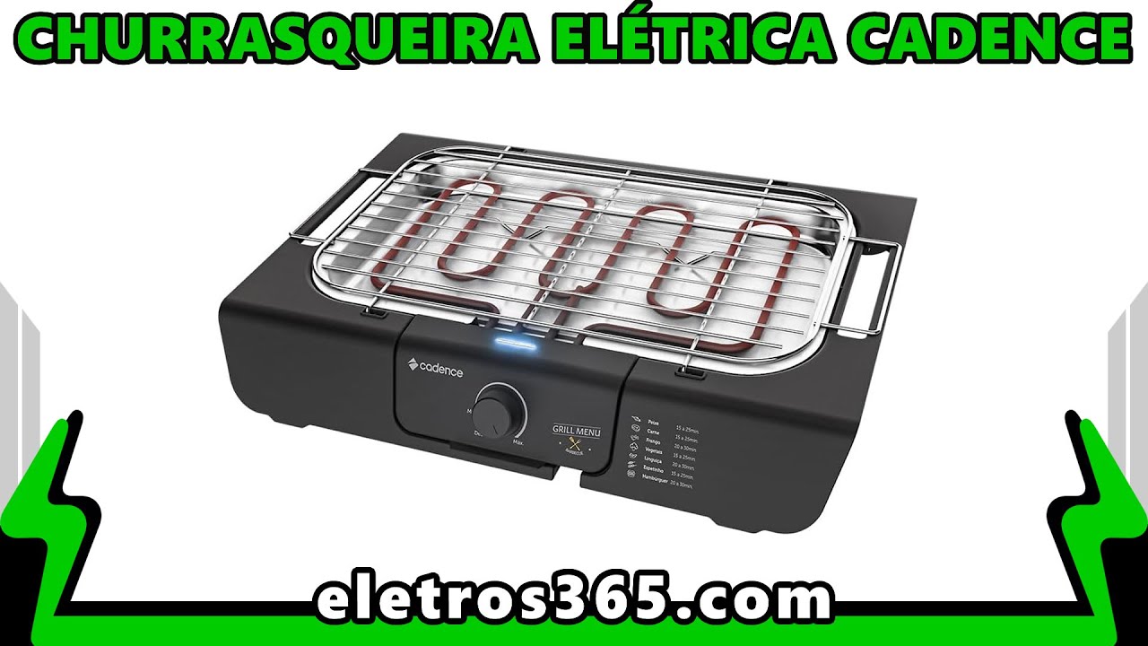 Churrasqueira Elétrica Cadence Grill Menu