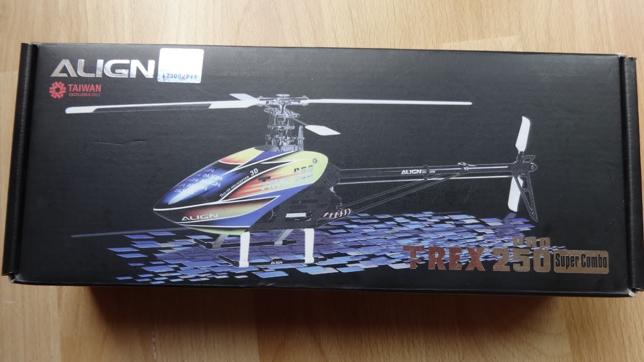 Align T Rex 250 pro, unboxing, flybar, auspacken und Vorstellung !