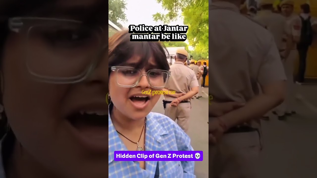 Gen Z Protest Funny Moments 💀 #shorts #protest #funnymoments #cjpprotest