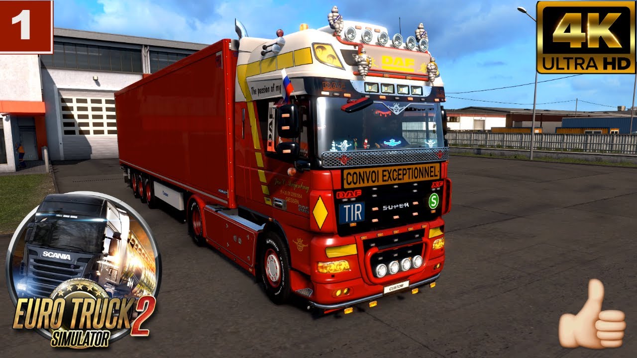 Euro Truck Simulator 2 gameplay DAF XF 105 Mods 🔴