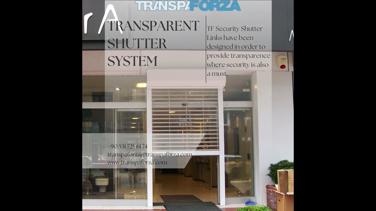 TRANSPAFORZA 🌏 COOPERATION REQUEST➣TRANSPARENT SHUTTER SYSTEM  #export #international #shutter