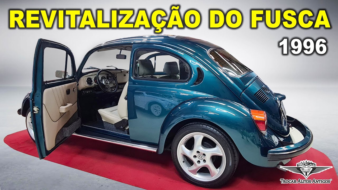 Um Luxo! NOVO INTERIOR para o FUSCA Itamar 1996 - Personalização estilo Porsche! by TROCAR AUTOS