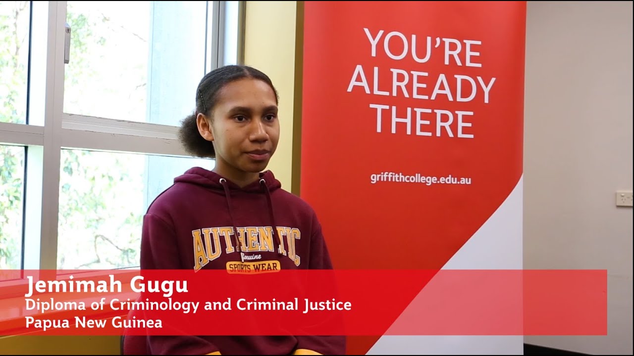 Papua New Guinea student studying Diploma of Criminology talks about why she chose Griffith College