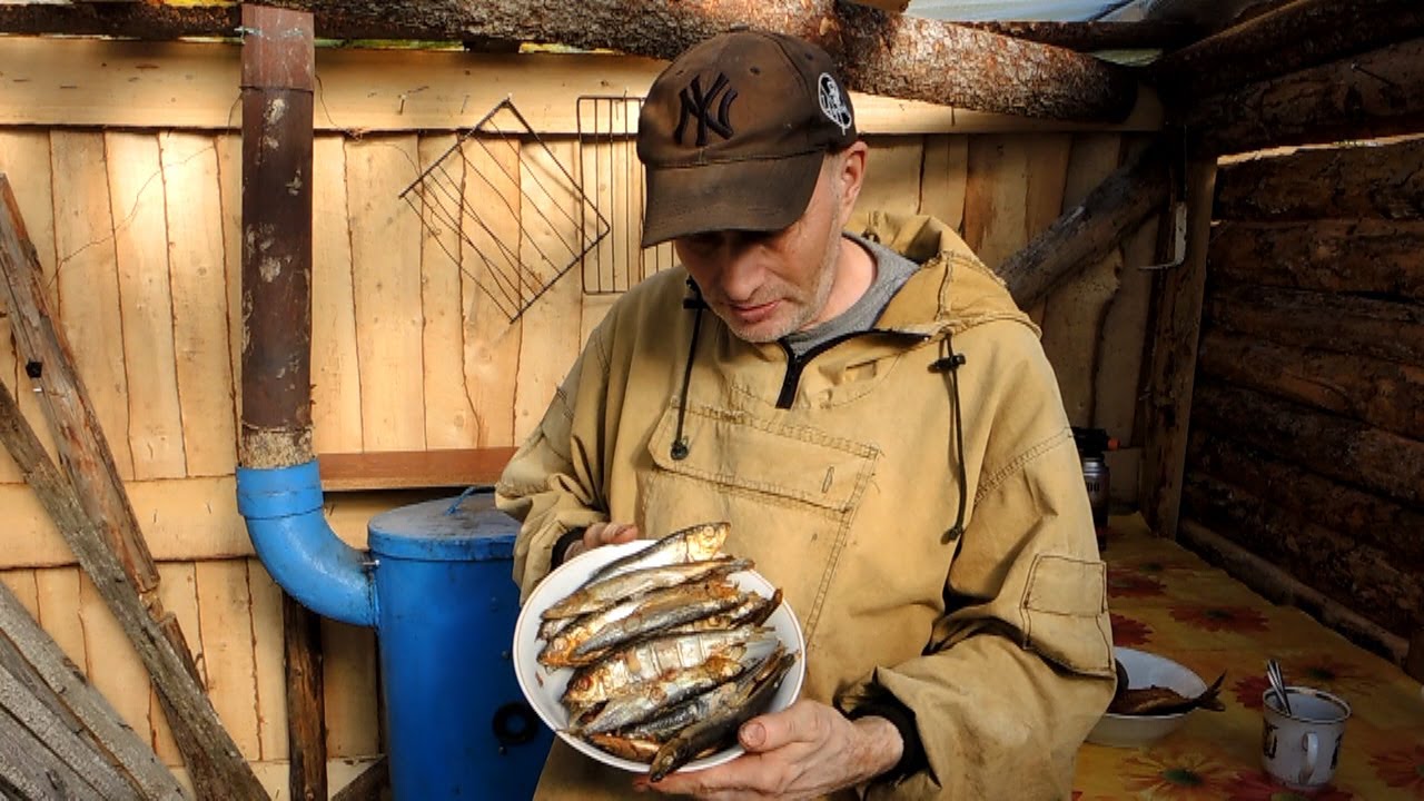 Коптим рыбу, горячее копчение.