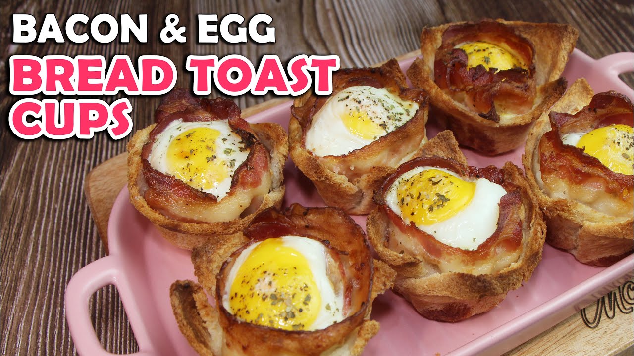 Bacon and Egg Bread Toast Cups | Muffin Tin Breakfast | Hungry Mom Cooking