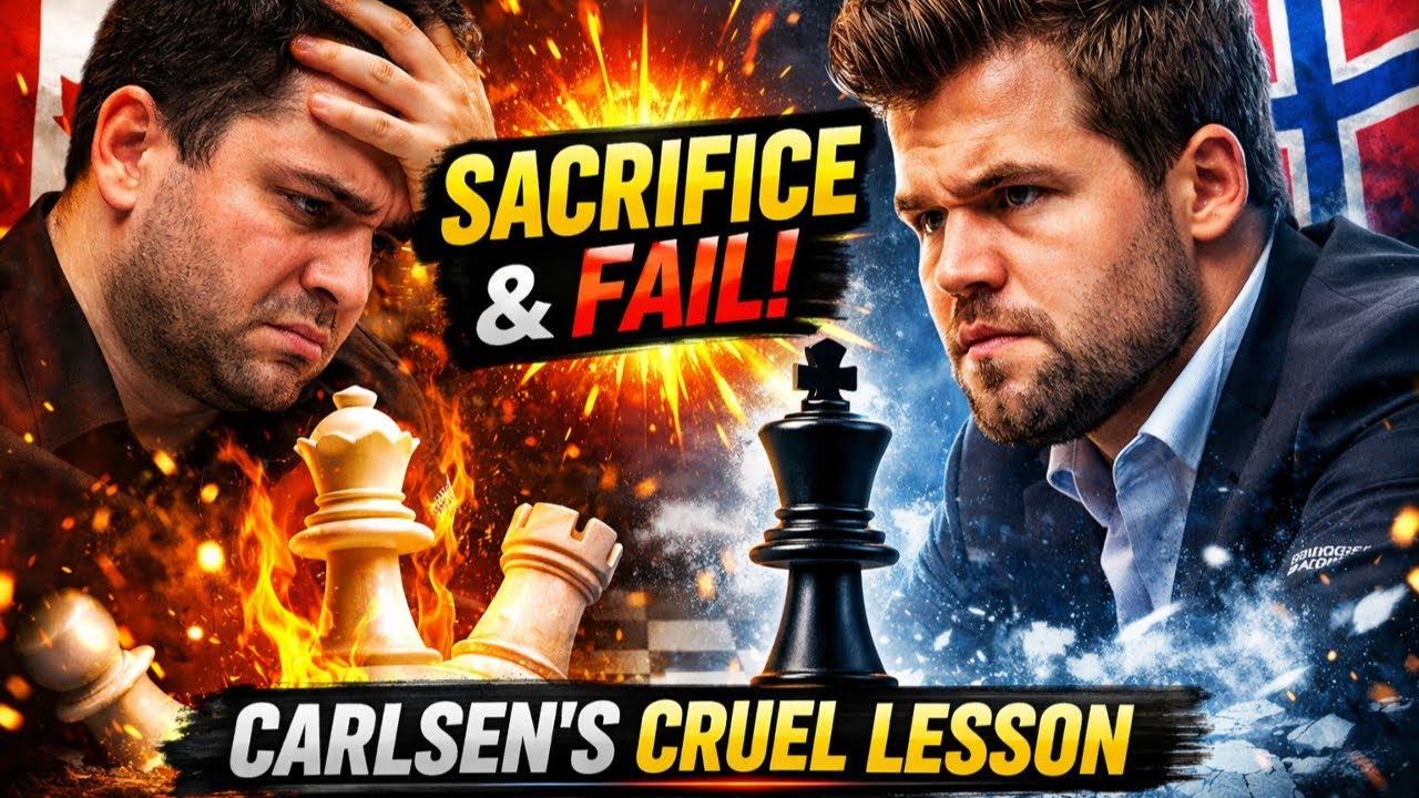 Insane Sacrifices Backfire — Magnus Carlsen Delivers a Brutal Lesson