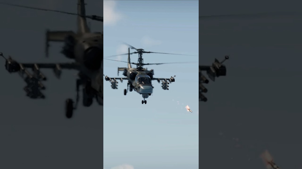 Ka52 Gunship Rocket Attack Destroys Tank 💥🚁 #ka52 #heli #rocket #tank #attack #combat #battle #sim