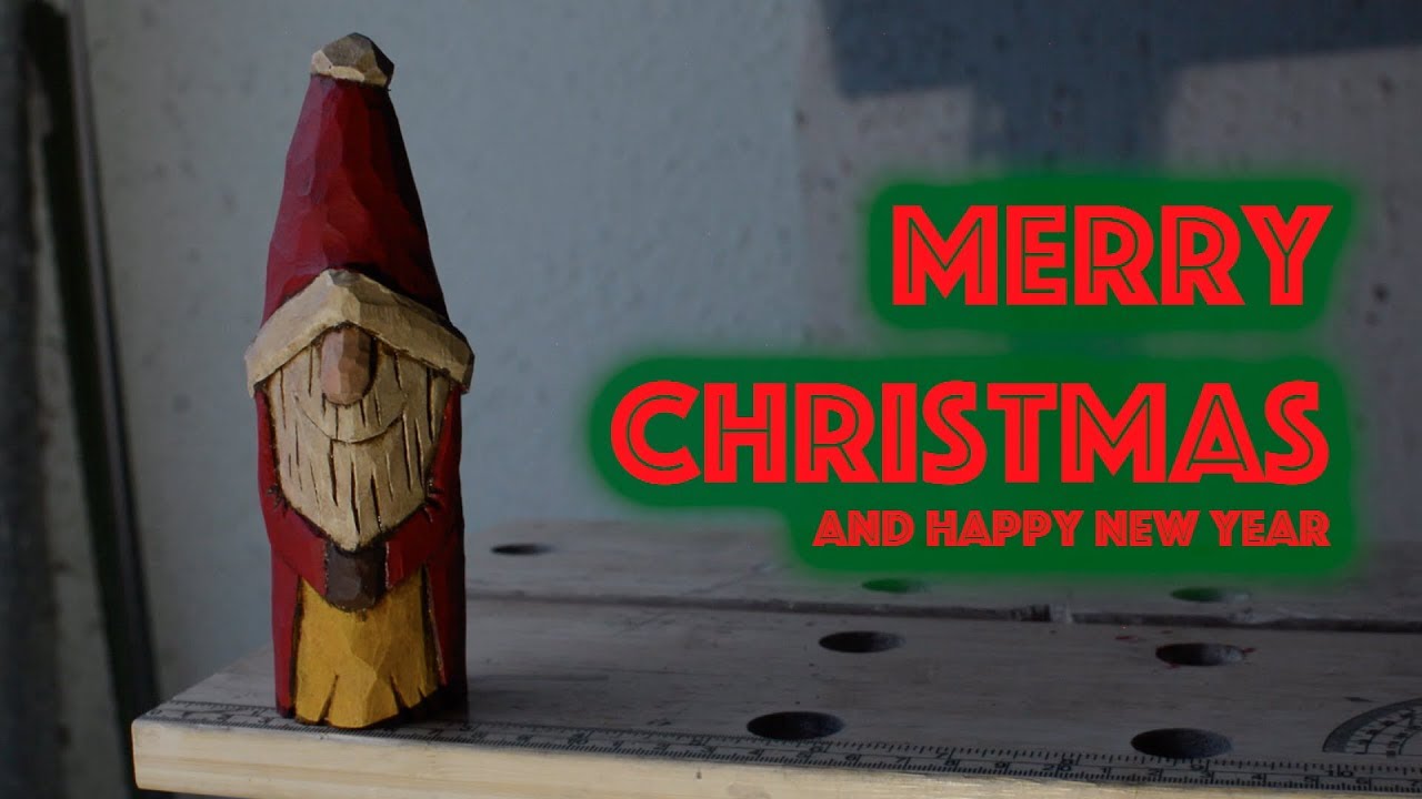 Carving Bob Kozakiewicz's Santa decoration