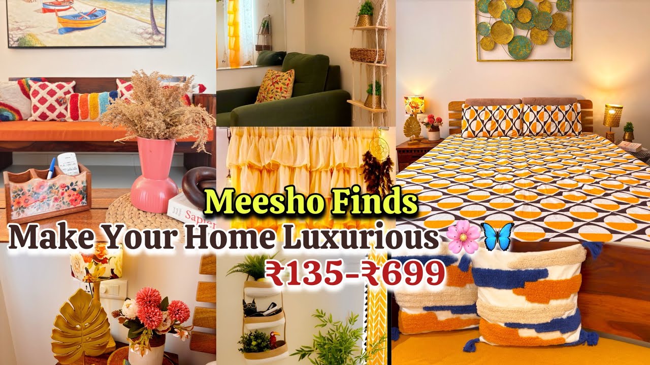 ✨14 Stylish 🌸 Beautiful Home Decor Ideas With *MEESHO* Affordable luxury in your Home 🏡 Must Have‼️