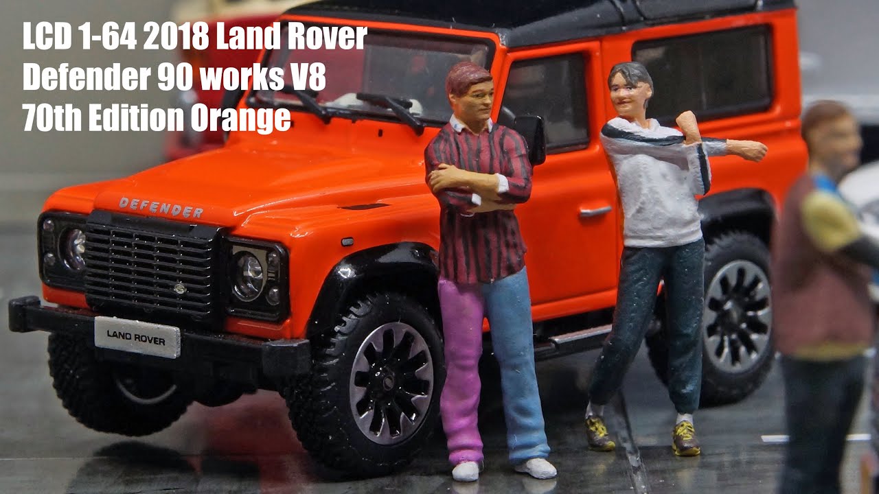 LCD 1/64 2018 Land Rover Defender 90 works V8 70th Edition Orange color ランドローバーディフェンダー90