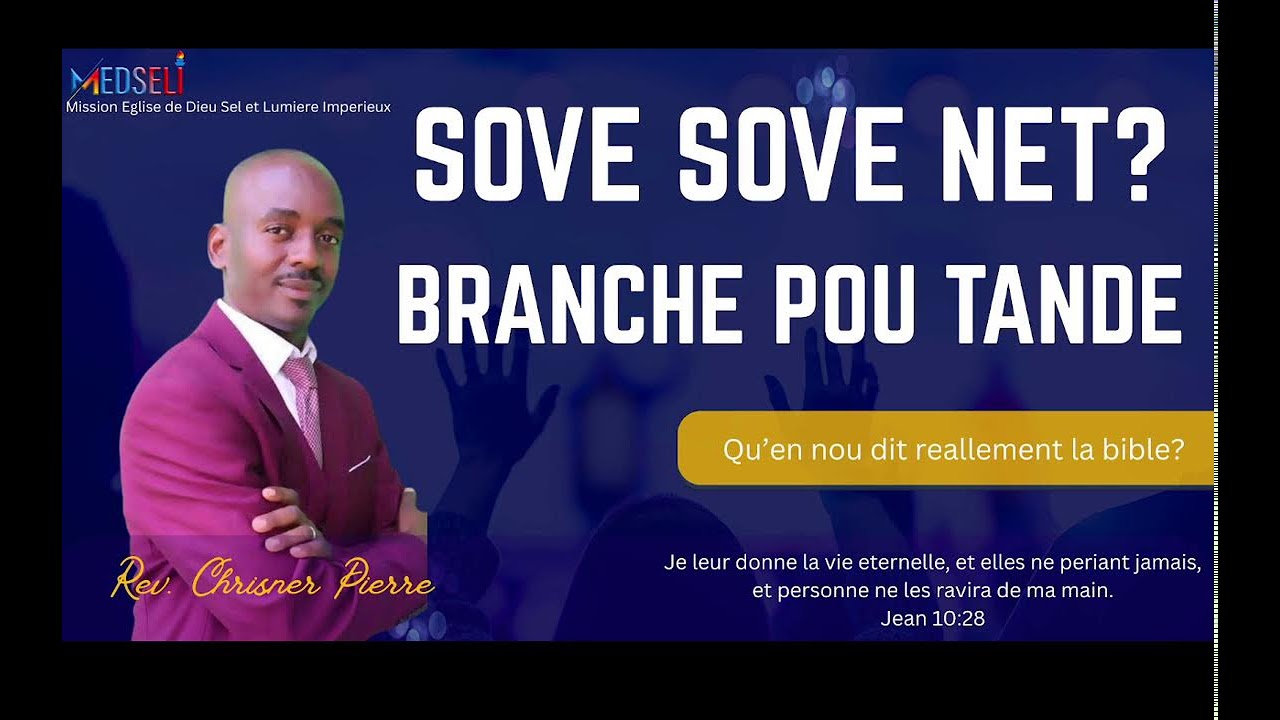 Backup Spirituel / Rev.Chrisner Pierre /01/14/2026