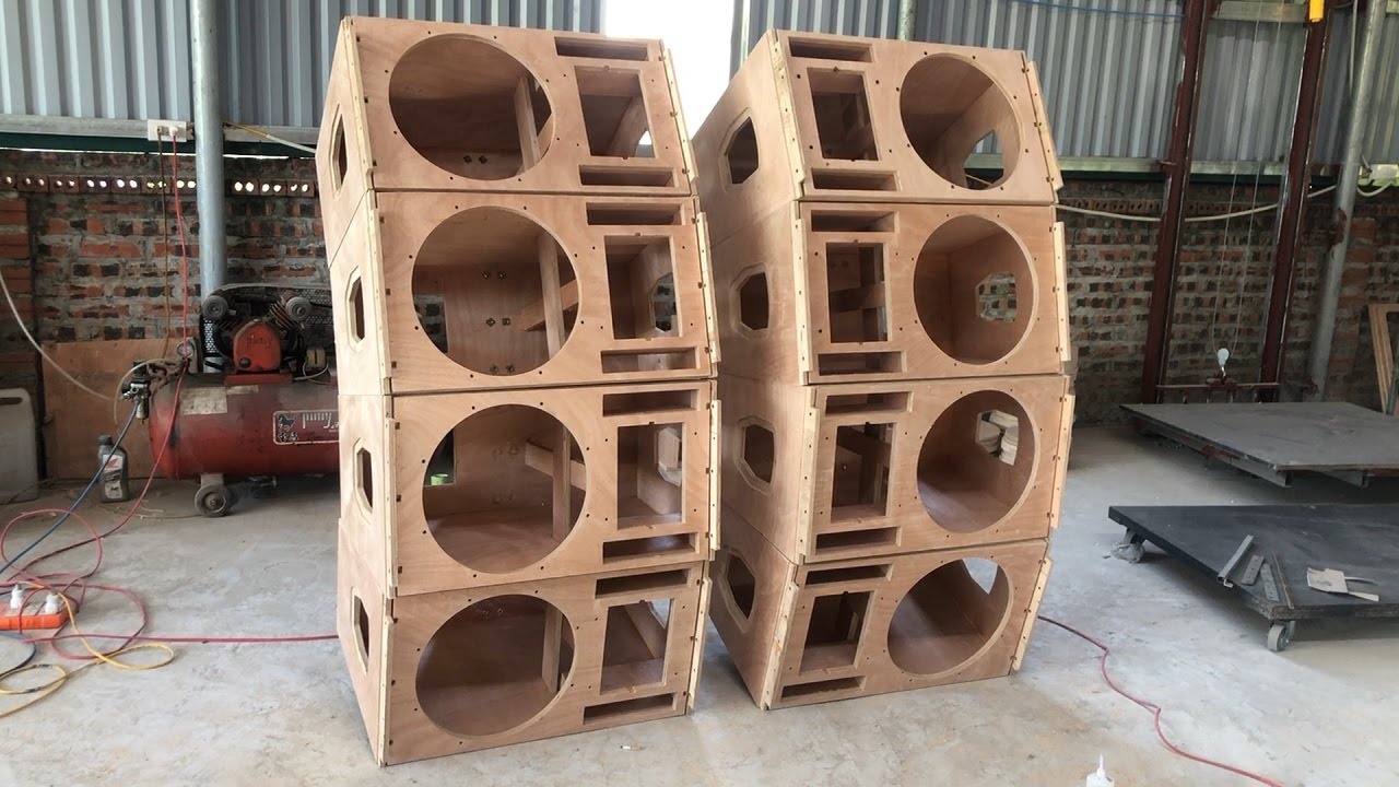 15 inch bass Array speaker design - Speaker cabinet manufacturing skills