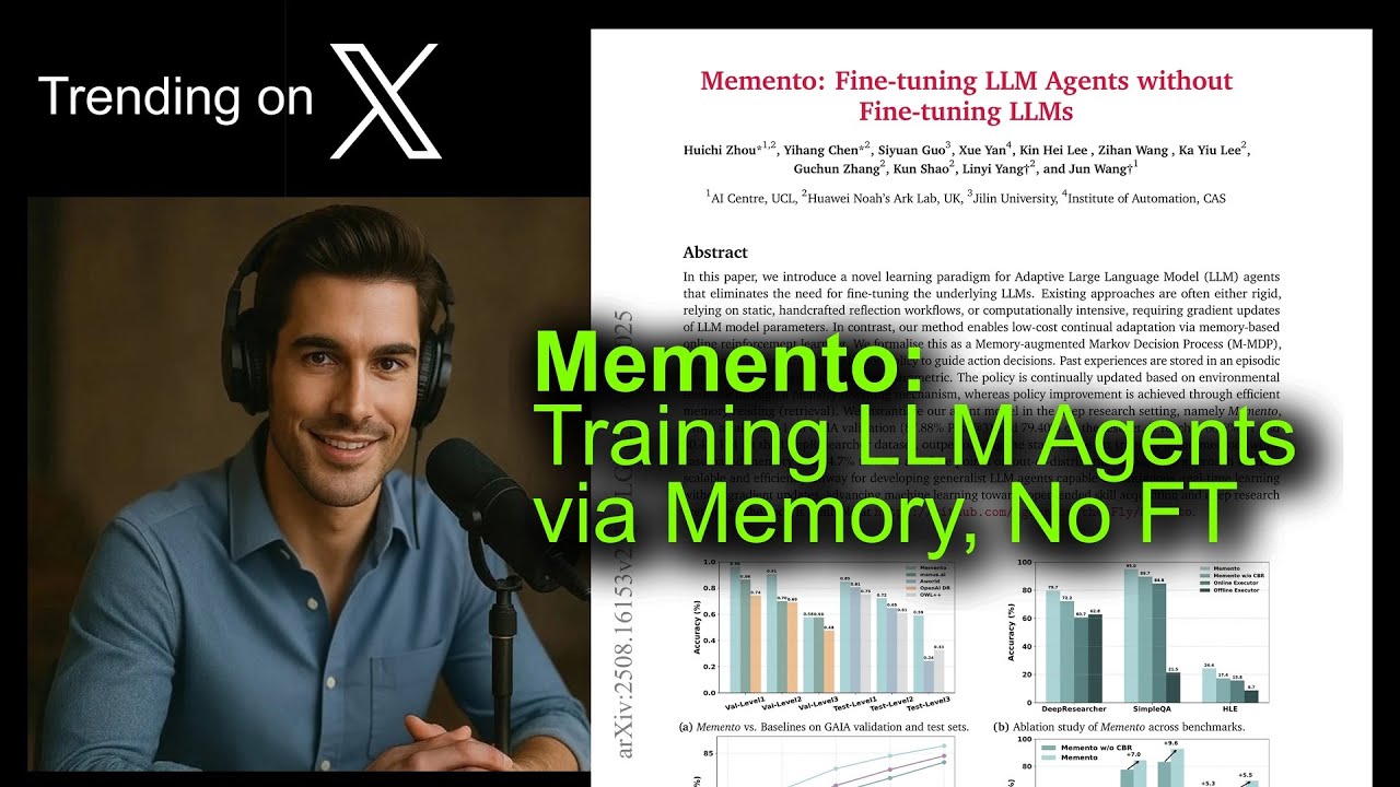 Memento: Training LLM Agents via Memory, No FT