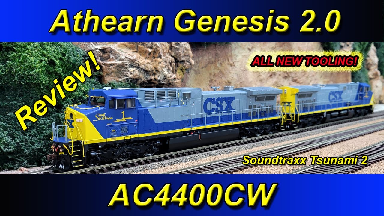 NEW! Athearn Genesis 2.0 - AC4400CW! Detailed Review with Comparison. Tsunami 2 DCC & Sound!