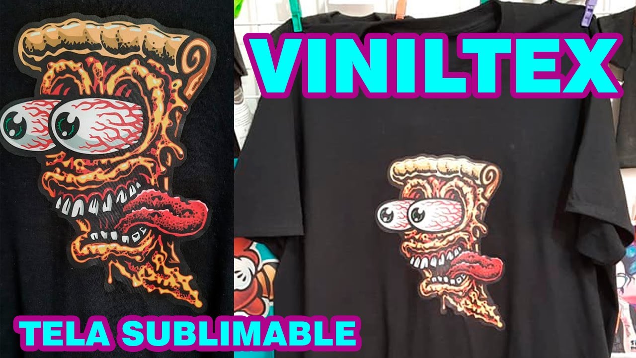 VINILTEX TELA SUBLIMABLE PARA PRENDAS OSCURAS Y DE COLOR EN ALGODÓN
