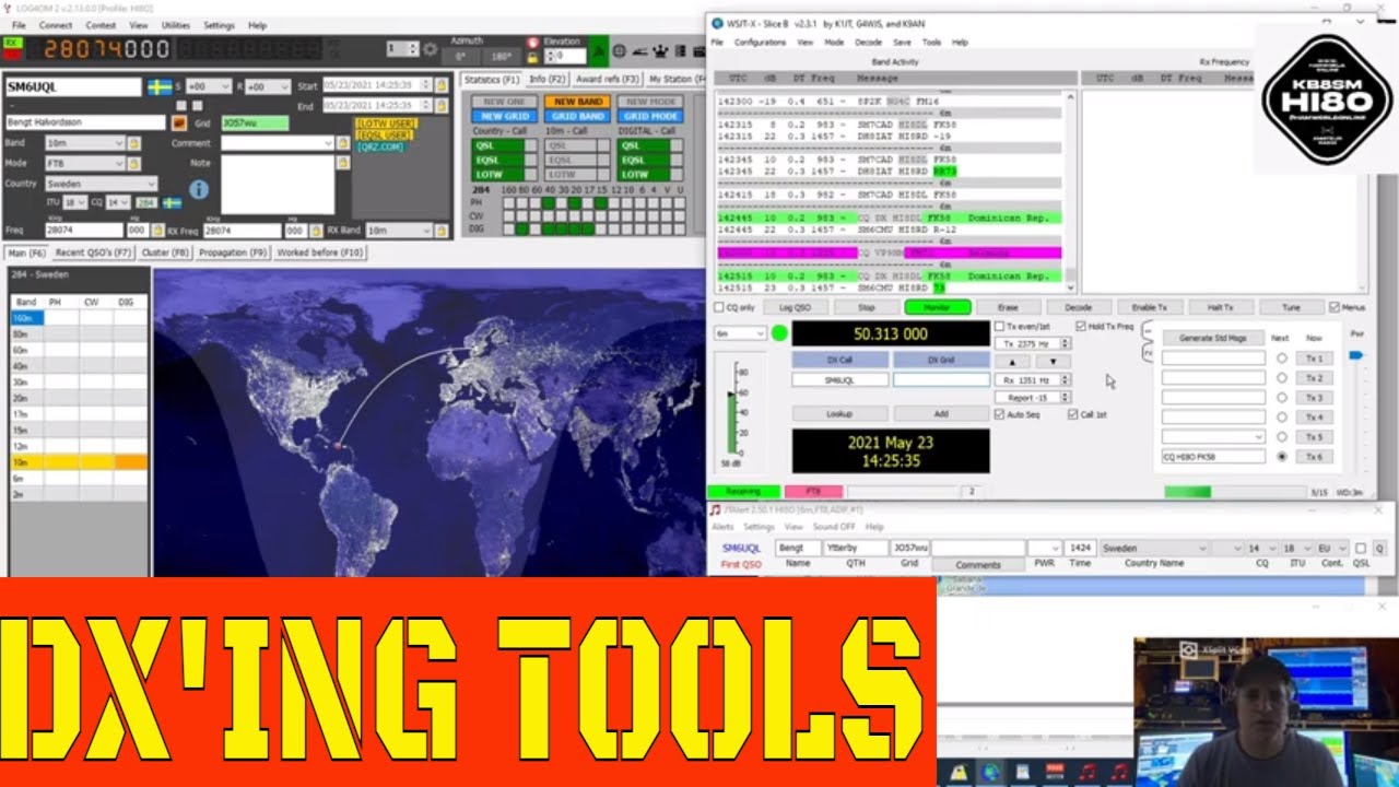 How to use Log4OM V2, WSJTX, Gridtracker and JTAlert together with digital modes as FT8 and FT4