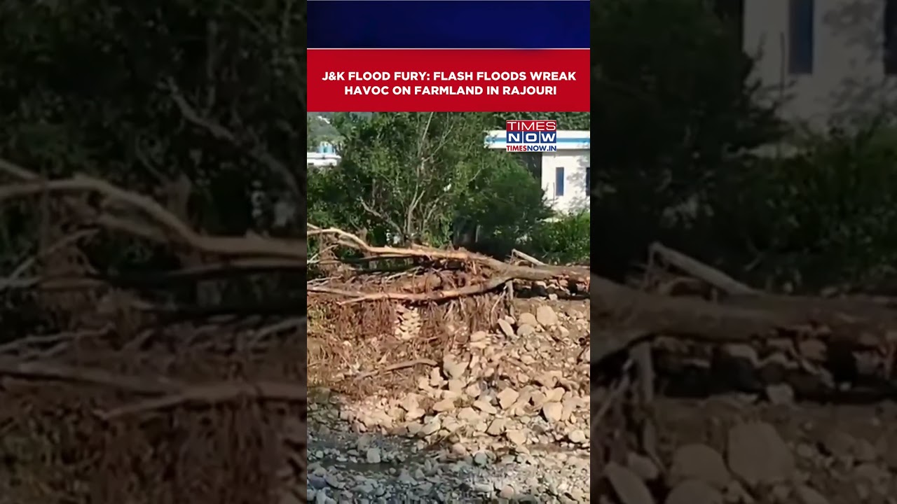 J&K: Flash Floods Damage Farmland In Rajouri, Farmers Face Heavy Losses | Watch Video #shorts