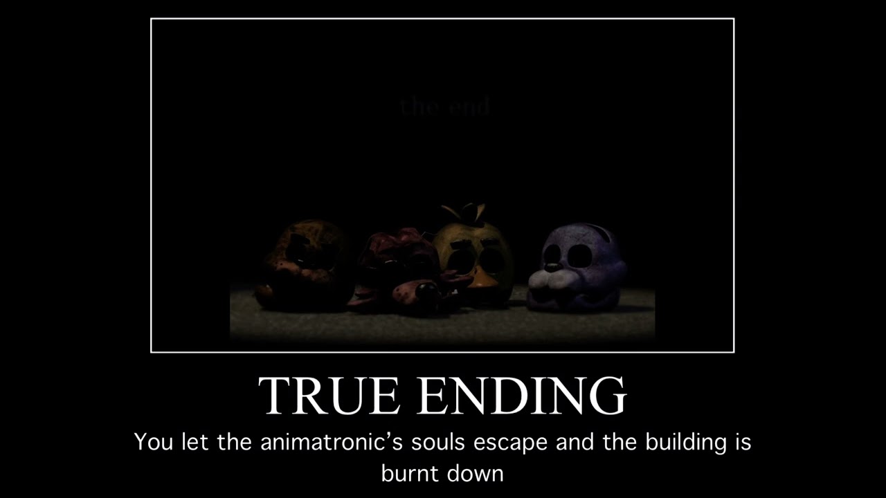 FNAF 3 all endings