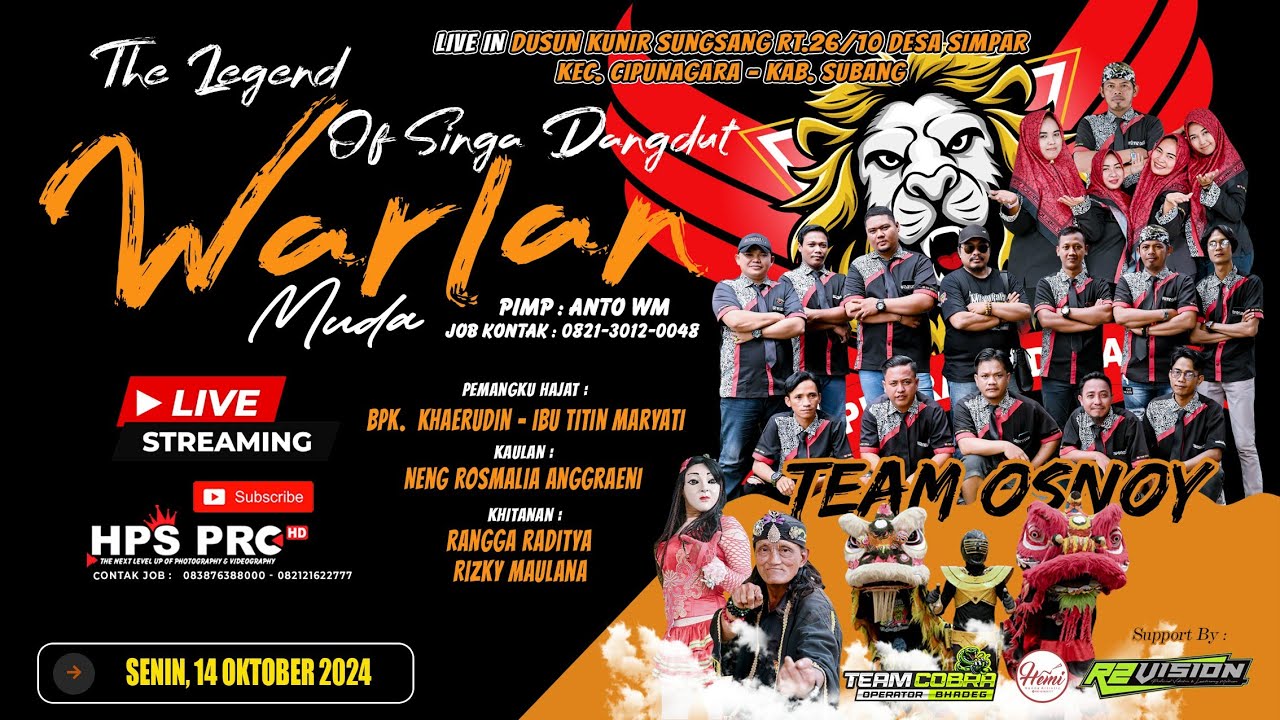 🔴LIVE NGARAK THE LEGEND OF WARLAN MUDA | SENIN,14 OKTOBER 2024 | KUNIR SUNGSANG - SIMPAR CIPUNAGARA