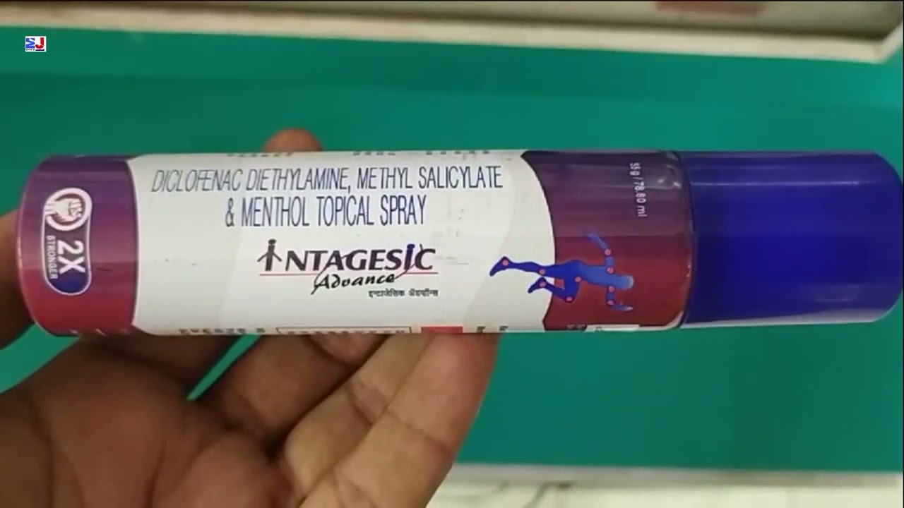 Intagesic Advance Spray | DICLOFENAC DIETHYLAMINE METHYL SALICYLATE & MENTHOL TOPICAL SPRAY Uses