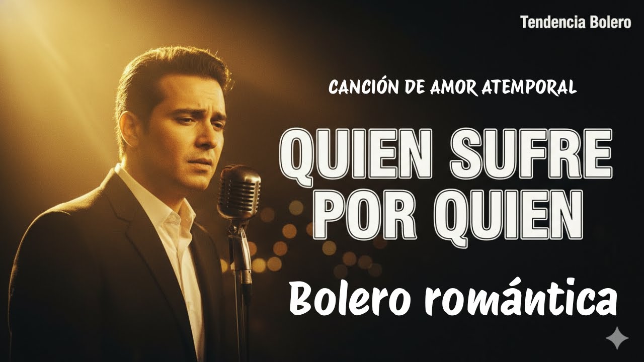 QUIÉN SUFRE POR QUIÉN, Bolero Romántico Nuevo, Letra