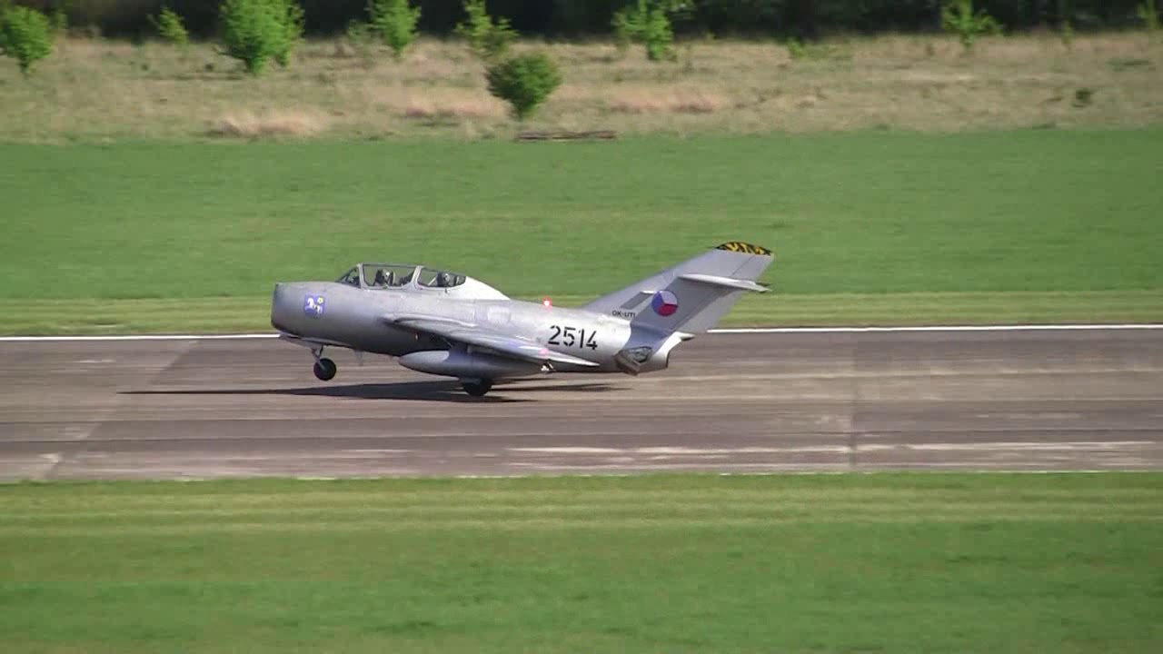 MiG-15 (OK-UTI) letiště Plzeň-Líně (LKLN) 27_04_2018