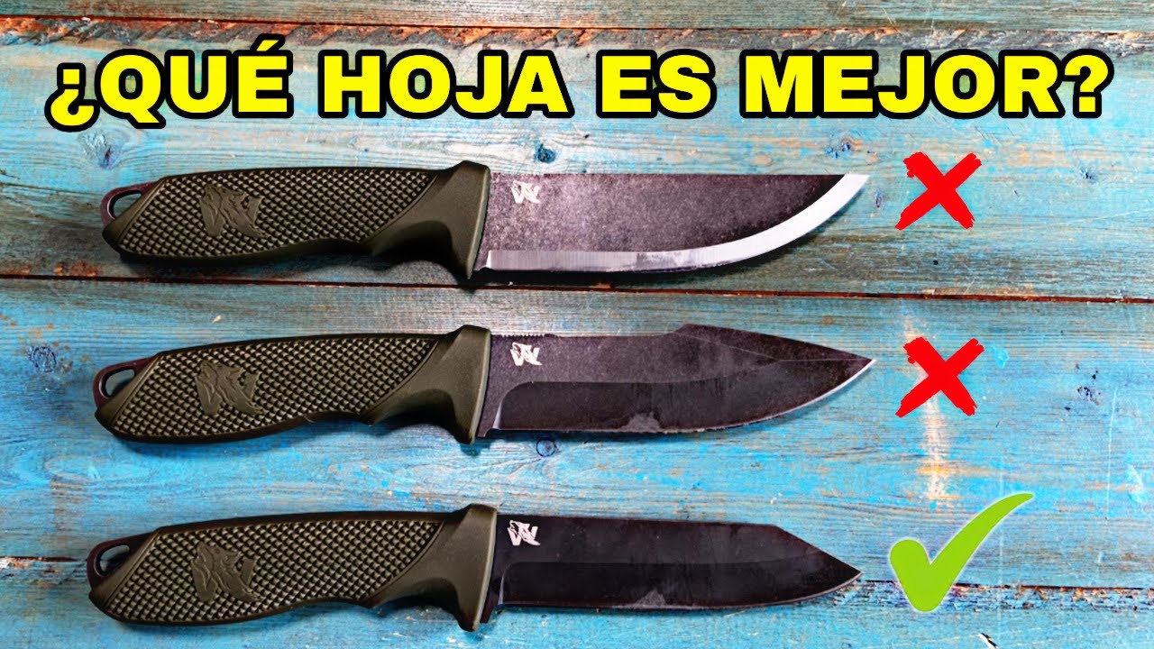 3 CUCHILLOS para la SUPERVIVENCIA y el BUSHCRAFT con 3 Hojas DIFERENTES | ¿CUÁL ES EL MEJOR?