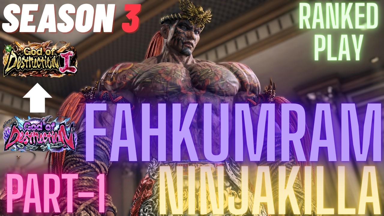 Tekken 8 | NinjaKilla (Fahkumram) God To God 1 Part-1 Ranked Play