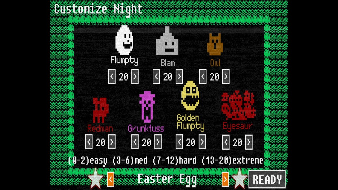 One Night at Flumpty's 2 Custom Night All Challenges