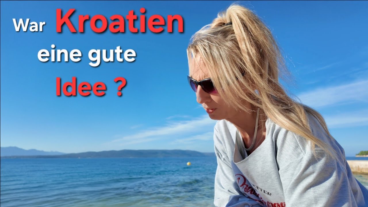 #V63 T5 Camping Reisebericht Kroatien in der Nachsaison Wohnmobil & Hund American Bully am Meer Vlog