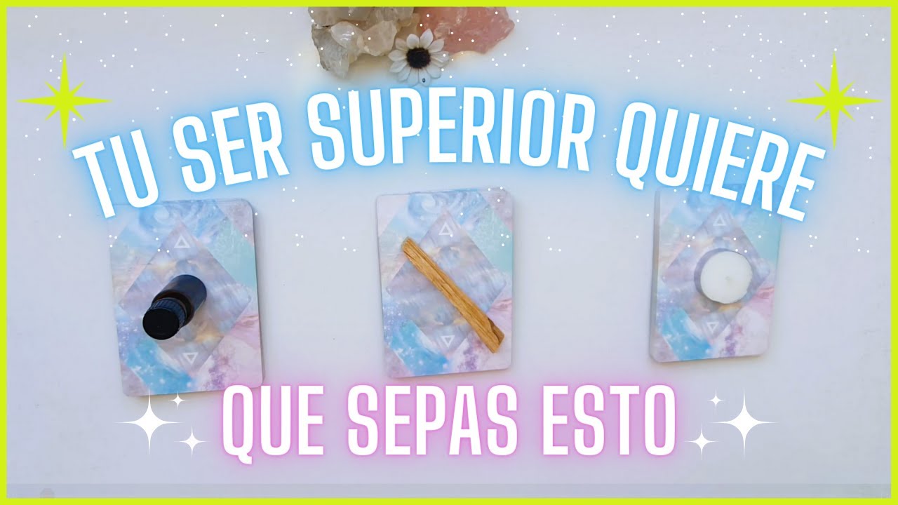 🕊️MENSAJE de tu YO SUPERIOR ✨(Elige una Carta)✨Tarot Interactivo Espiritual 🔮