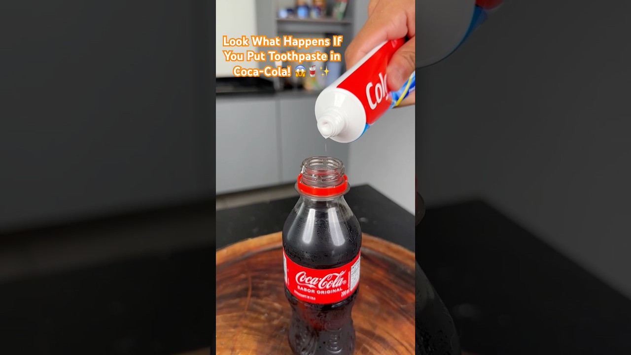 Look What Happens If You Put Toothpaste in Coca-Cola! 😱🥤✨
