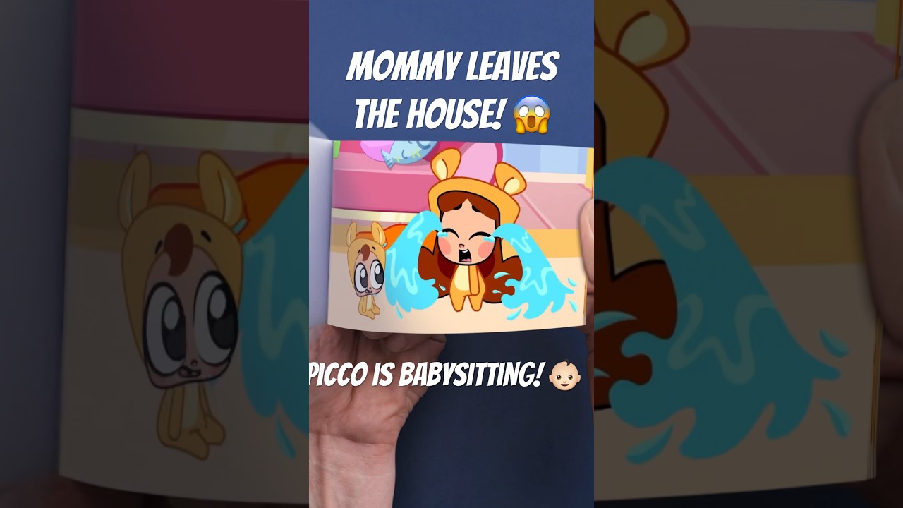 #PART2 😱 Mommy Is Leaving! 😱 Picco Is Babysitting // #piccoletta #shorts #babies #flipbook