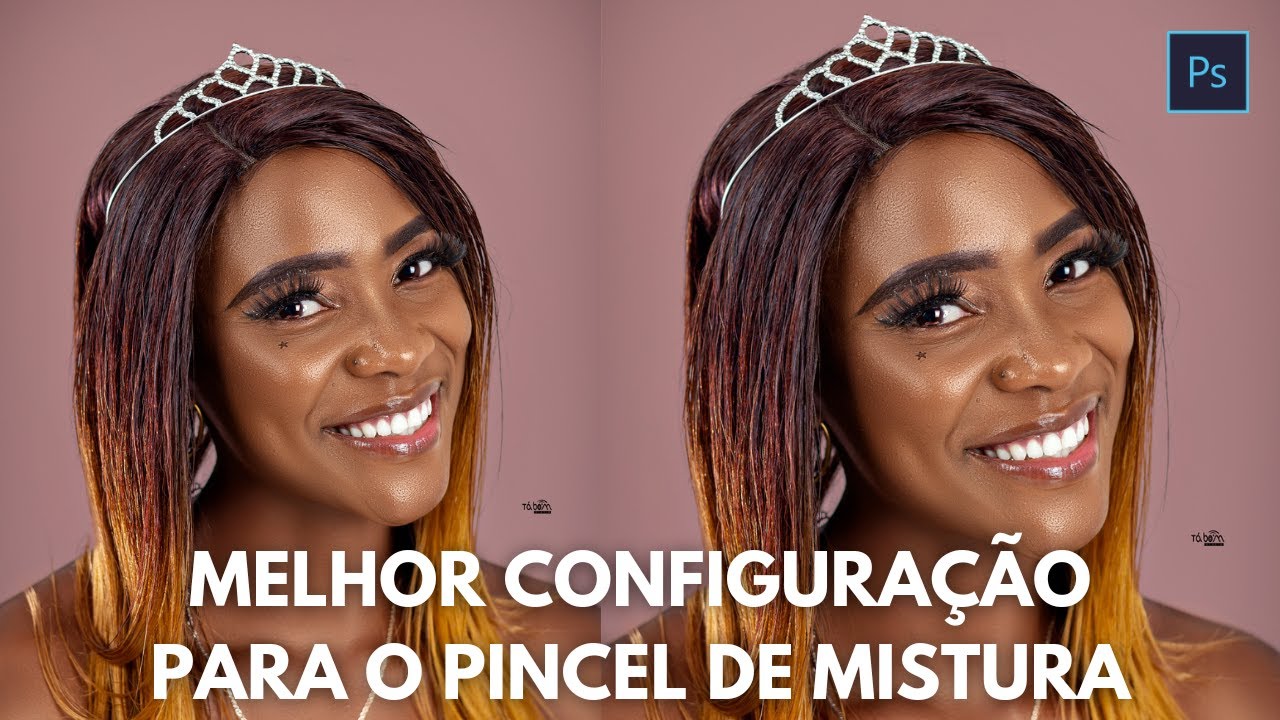 Configuração do Pincel de Mistura (Mixer Brush Tool)  Para Fazer a Separação de Frequência