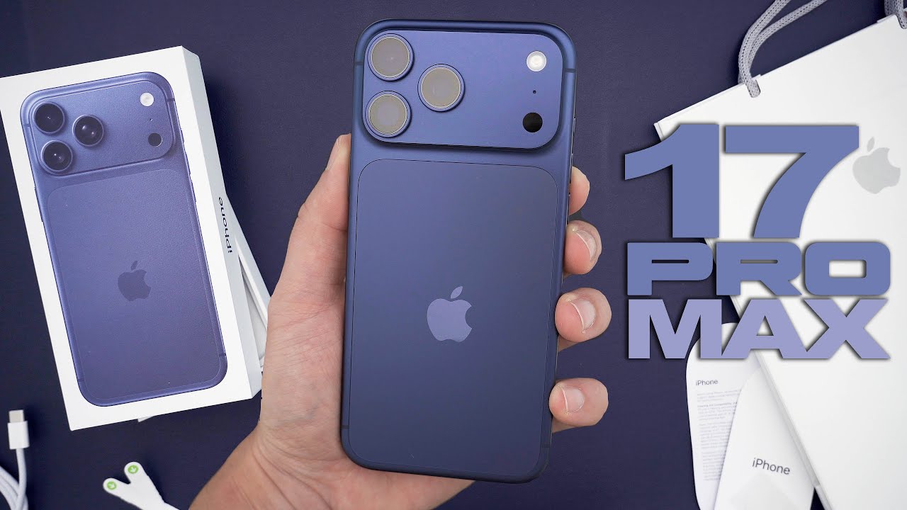 Распаковка Apple iPhone 17 Pro Max, обзор и первые впечатления! (Тёмно-синий)