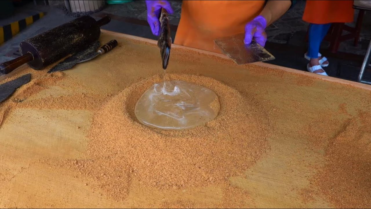 Мягкая арахисовая конфета ручной работы - Тайваньская уличная еда / Handmade Peanut Candy
